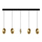 Chrona Cluster Linear Pendant Light  option All Vertical
