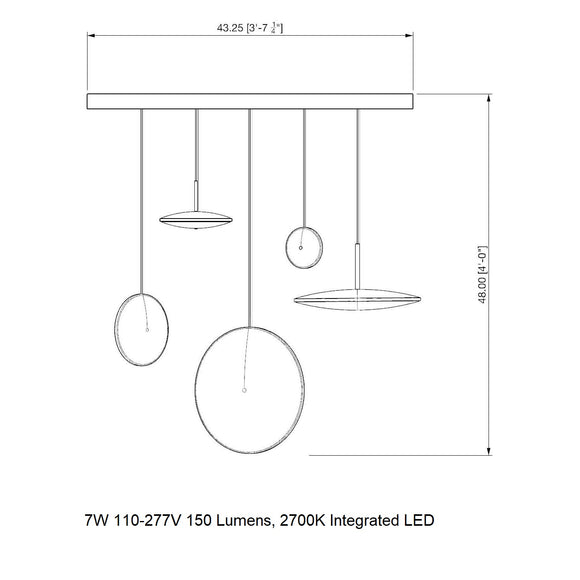 Chrona Cluster Linear Pendant Light