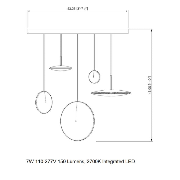 Chrona Cluster Linear Pendant Light