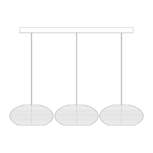 Disc Scraplights Cluster Linear Pendant Light