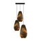 Drop Scraplights Cluster Circular Pendant Light  option 3 Lights