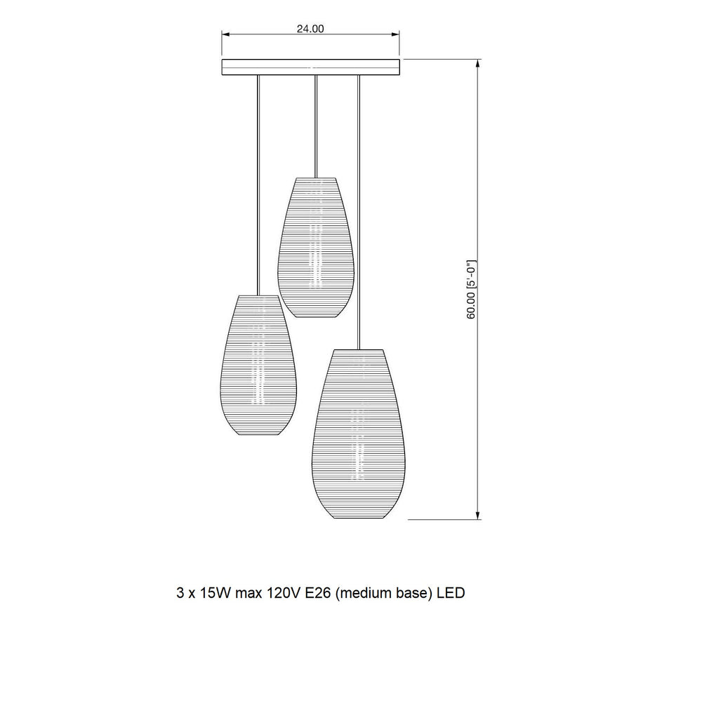 Drop Scraplights Cluster Circular Pendant Light