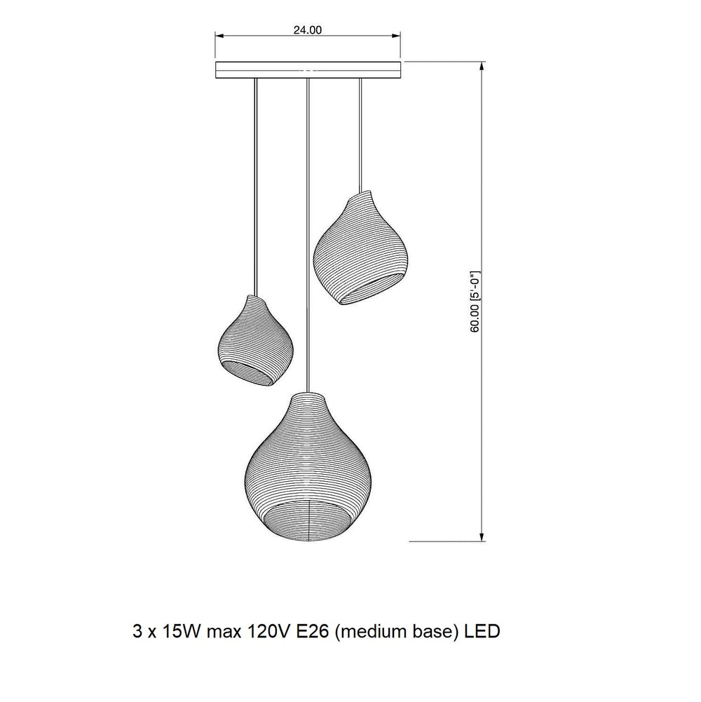 Hive Nest Scraplights Cluster Circular Pendant Light