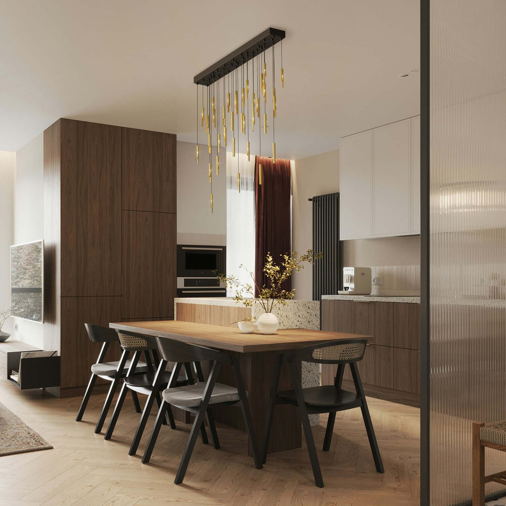 Loci Rain Rectangle Chandelier