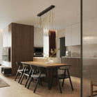 Loci Rain Rectangle Chandelier