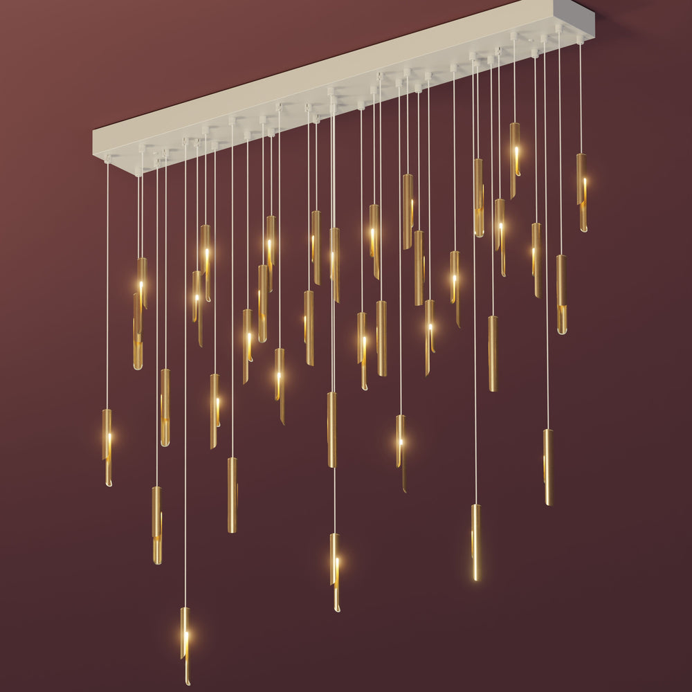 Loci Rain Rectangle Chandelier