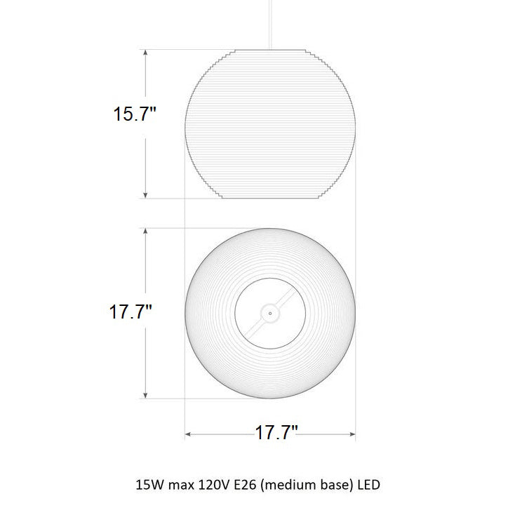 Moon Scraplight Pendant Light