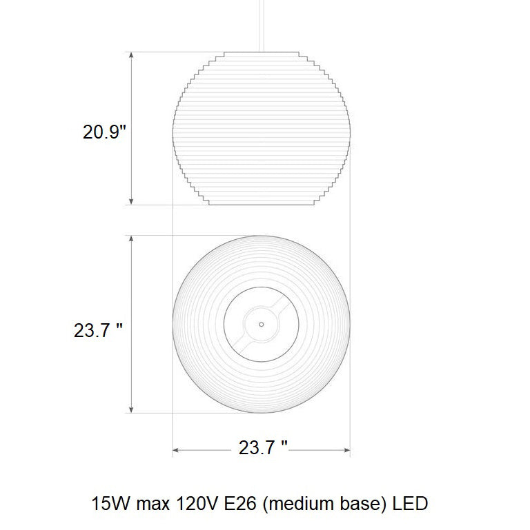 Moon Scraplight Pendant Light
