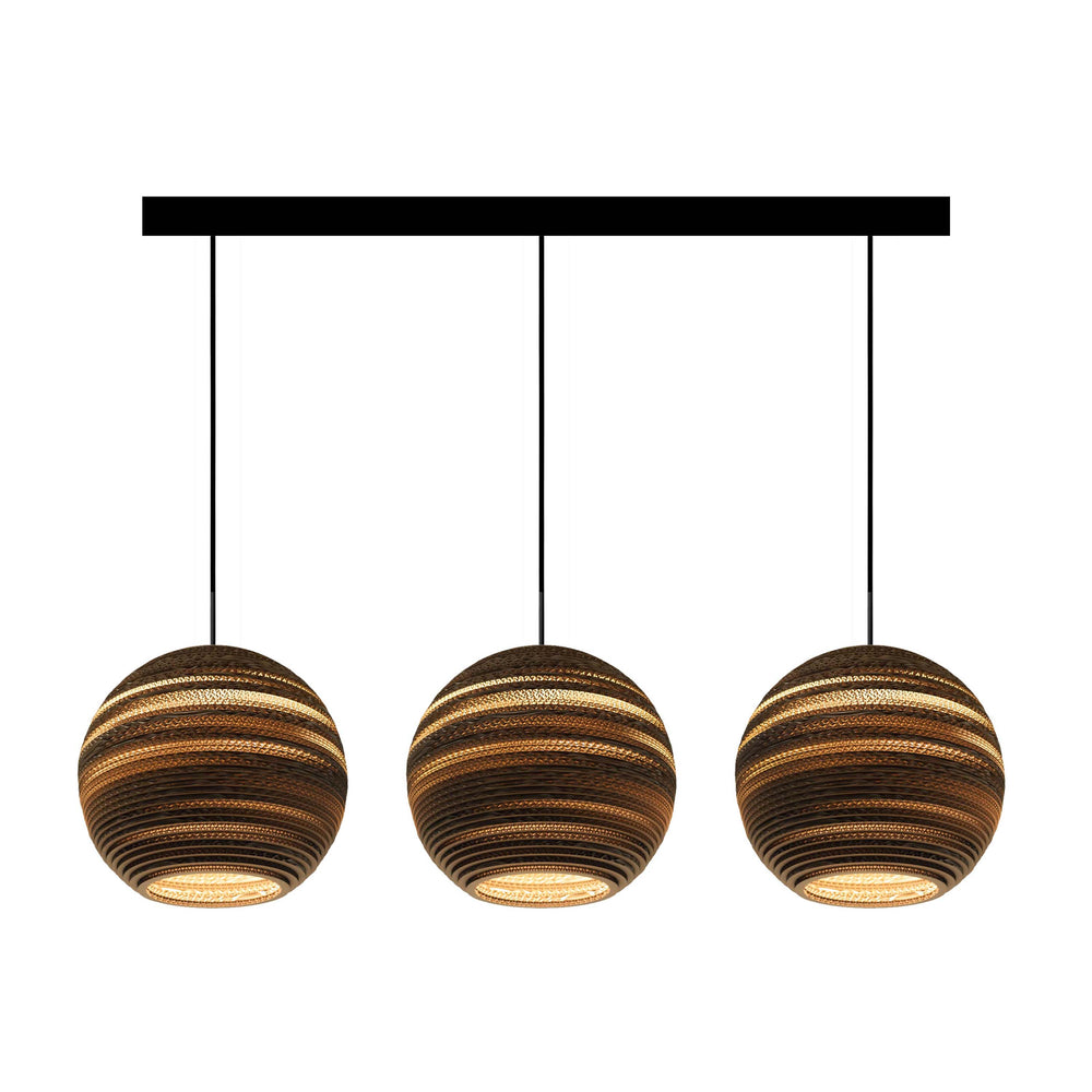 Moon Scraplights Cluster Linear Pendant Light