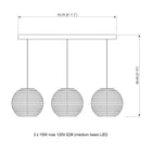 Moon Scraplights Cluster Linear Pendant Light
