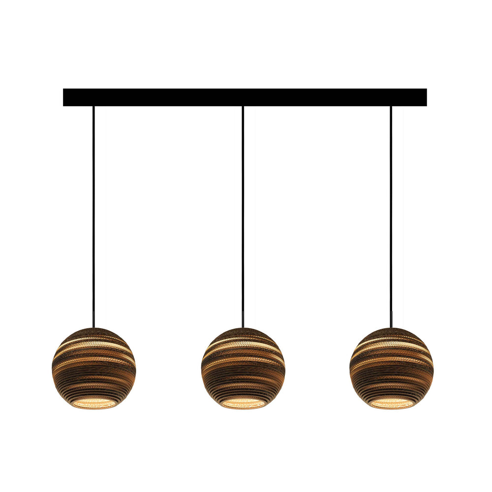Moon Scraplights Cluster Linear Pendant Light