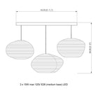 Pebble Scraplights Cluster Linear Pendant Light