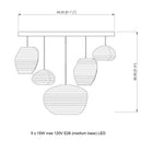 Pebble Scraplights Cluster Linear Pendant Light