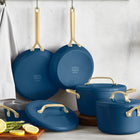 GP5 Nonstick 11-Piece Cookware Set with Champagne Handles