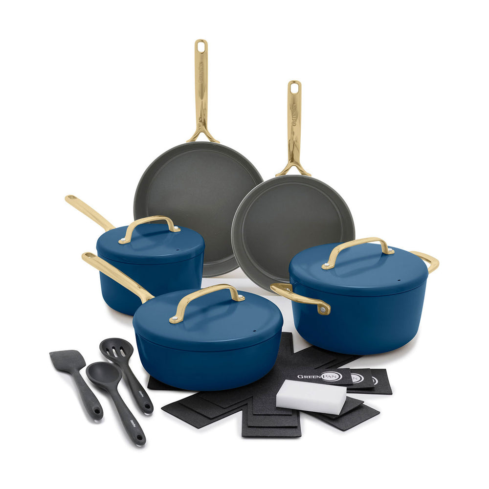 GP5 Nonstick 11-Piece Cookware Set with Champagne Handles