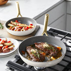 GP5 Nonstick 11-Piece Cookware Set with Champagne Handles