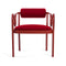 Loop Lounge Chair  option Carmine Red Lacquered / Kvadrat Vidar 4 0653