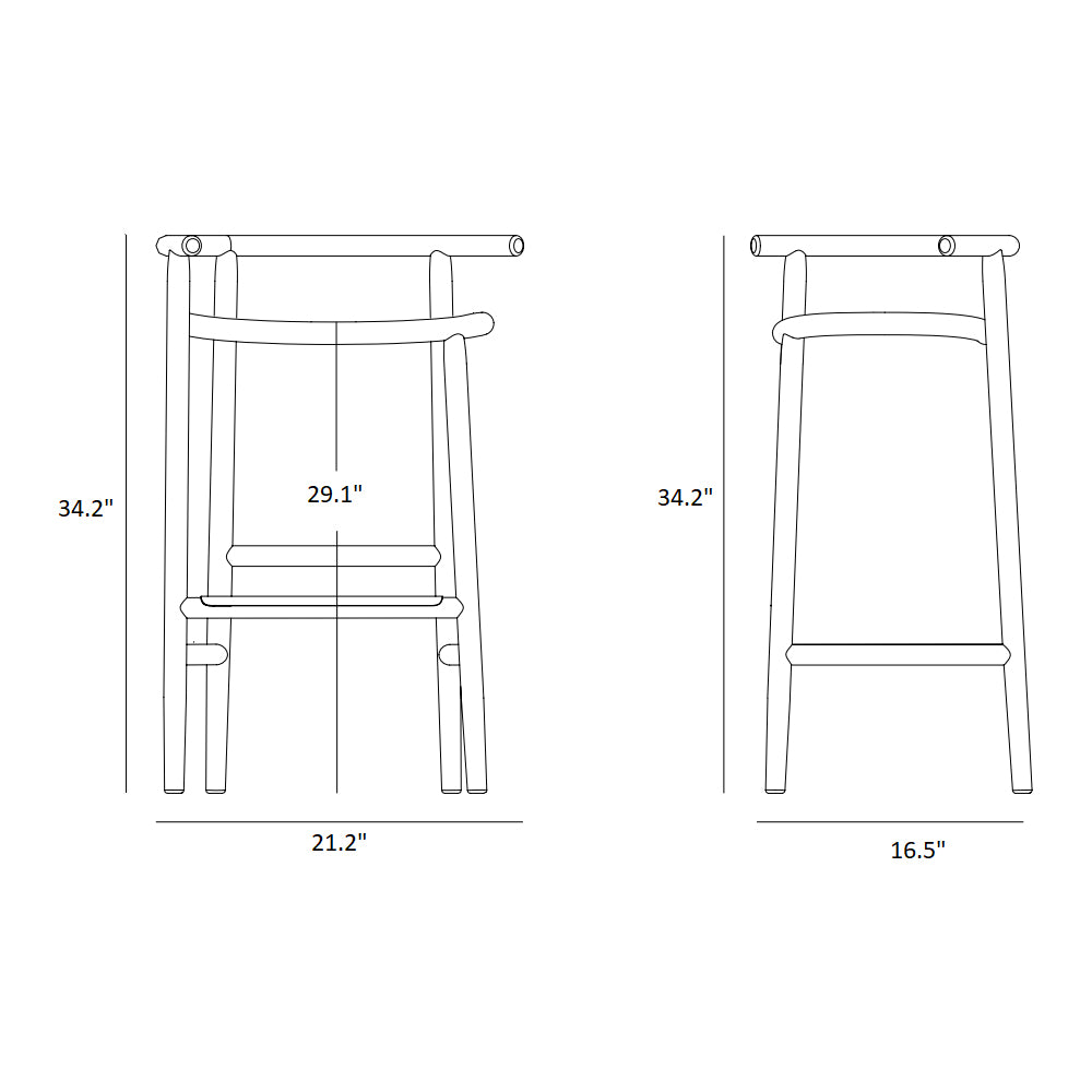 Single Curve Stool