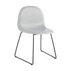 GUBI 3D Non Upholstered Dining Chair - Sledge Base