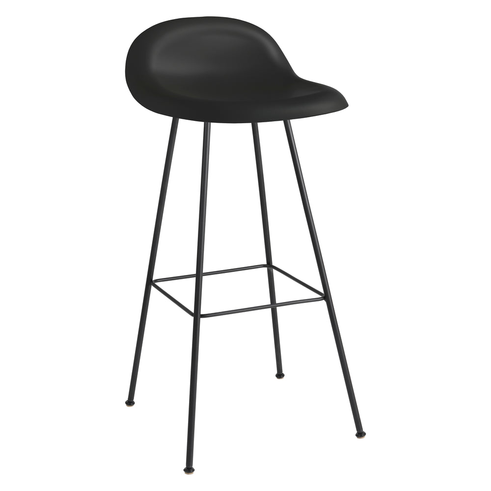 GUBI 3D Non Upholstered Bar and Counter Stool - Center Base
