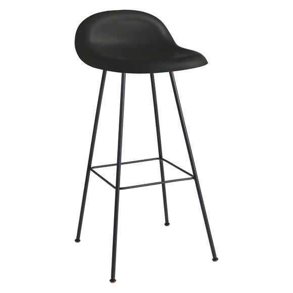 GUBI 3D Non Upholstered Bar and Counter Stool - Center Base