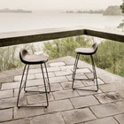 GUBI 3D Non Upholstered Bar and Counter Stool - Sledge Base