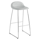 GUBI 3D Non Upholstered Bar and Counter Stool - Sledge Base