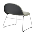GUBI 3D Upholstered Lounge Chair - Sledge Base