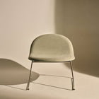 GUBI 3D Upholstered Lounge Chair - Sledge Base
