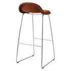 GUBI 3D Upholstered Bar and Counter Stool - Sledge Base