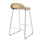 GUBI 3D Upholstered Bar and Counter Stool - Sledge Base