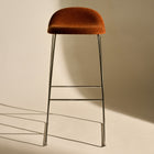 GUBI 3D Upholstered Bar and Counter Stool - Sledge Base