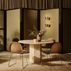 GUBI 3D Veneer Front Upholstered Dining Chair