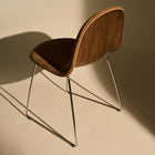 GUBI 3D Veneer Front Upholstered Dining Chair
