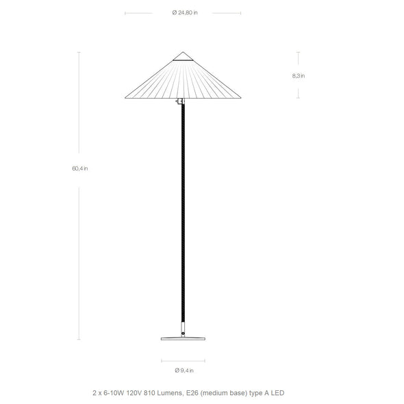 9602 Henry Moore Garro Editions Floor Lamp