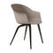 Bat Dining Chair - Wood Base  option Smoked Oak