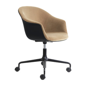 Bat Front Upholstered Swivel Conference Chair