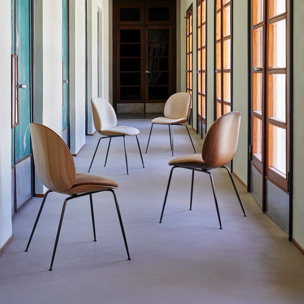 Beetle 3D Veneer Front Upholstered Dining Chair
