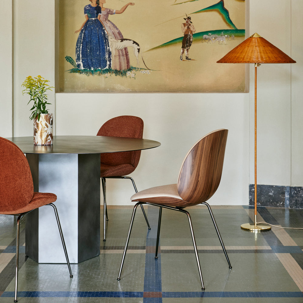 Beetle 3D Veneer Front Upholstered Dining Chair