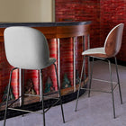Beetle 3D Veneer Front Upholstered Stool