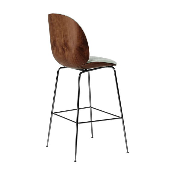 Beetle 3D Veneer Front Upholstered Stool