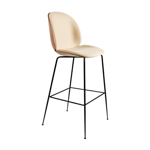 Beetle 3D Veneer Front Upholstered Stool