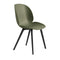 Beetle Plastic Dining Chair  option Fern Green / Black Plastic