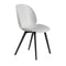 Beetle Plastic Dining Chair  option Lunar Gray / Black Plastic
