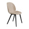 Beetle Plastic Dining Chair  option New Beige / Black Plastic