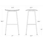 Beetle Fully Upholstered Backless Stool