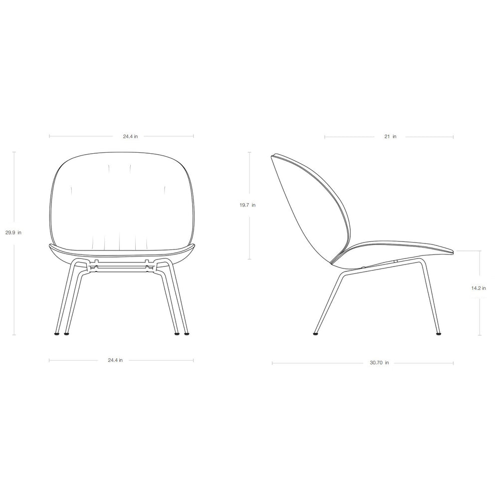 Beetle Soft Upholstered Lounge Chair