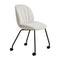 Beetle Soft Upholstered Meeting Chair  option 4-Leg with Castors
