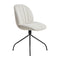 Beetle Soft Upholstered Meeting Chair  option Black Swivel Base