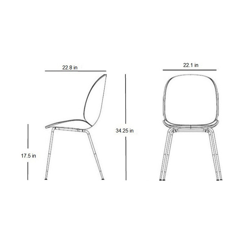 Beetle Upholstered Dining Chair